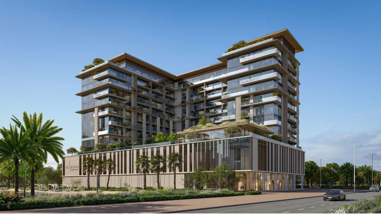 Everly Place by Ellington Properties: Crystal Lagoon Homes in Dubai – view